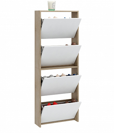 Обувница Витто-29 - дуб сонома / белый
