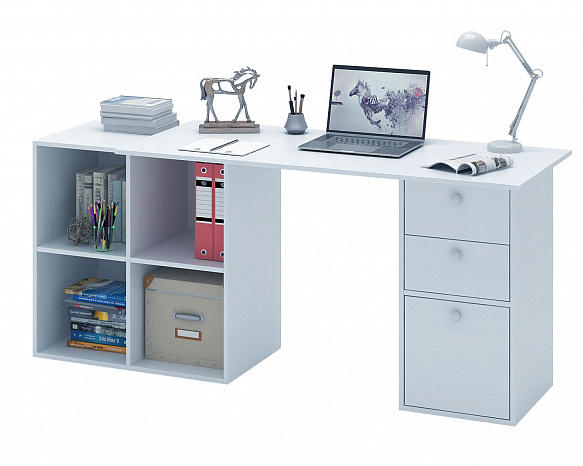 Угловой стол Прайм-80 - белый