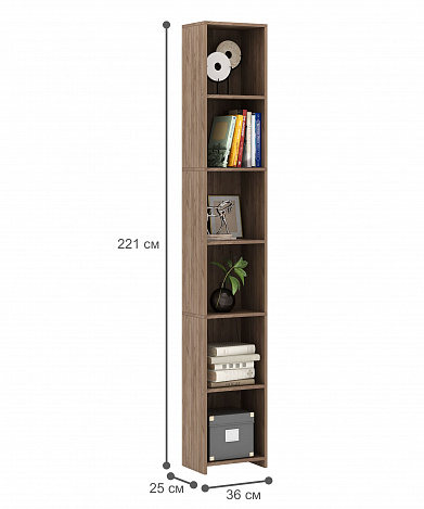 Стеллаж Файн-111 - дуб крафт табак