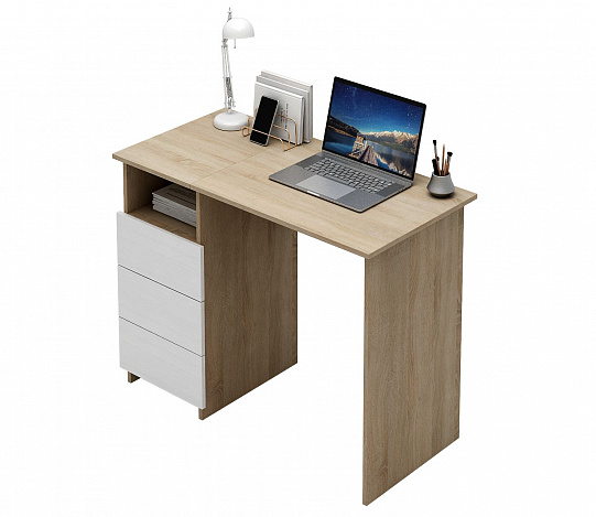 Стол письменный Витто-31 - дуб сонома / белый