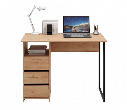 Стол письменный Витто-35 - дуб крафт золотой