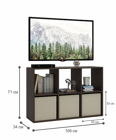 Стеллаж Файн-105 - венге