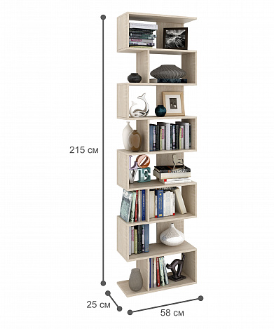 Стеллаж Файн-02 - дуб сонома