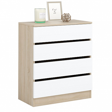 Комод Триверо-8 - дуб сонома / белый