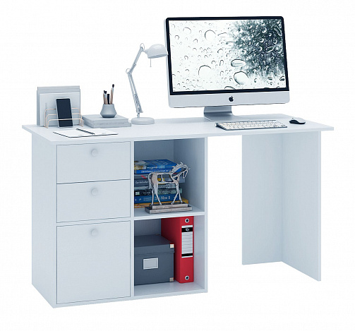 Угловой стол Прайм-69 - белый